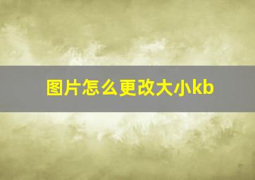 图片怎么更改大小kb