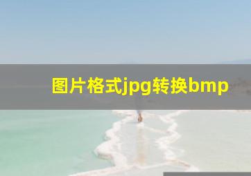 图片格式jpg转换bmp