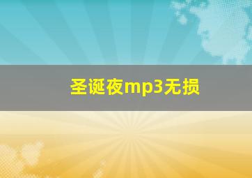 圣诞夜mp3无损