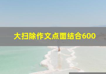 大扫除作文点面结合600