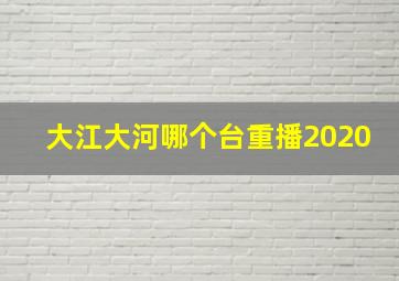 大江大河哪个台重播2020