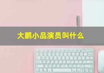 大鹏小品演员叫什么