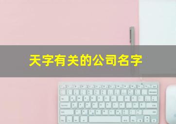 天字有关的公司名字