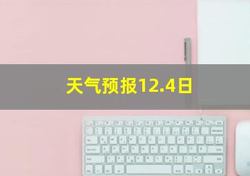 天气预报12.4日