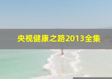 央视健康之路2013全集