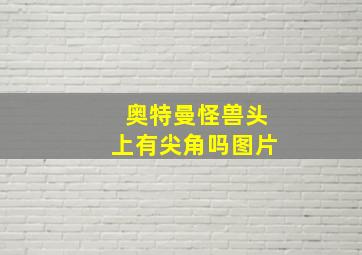 奥特曼怪兽头上有尖角吗图片