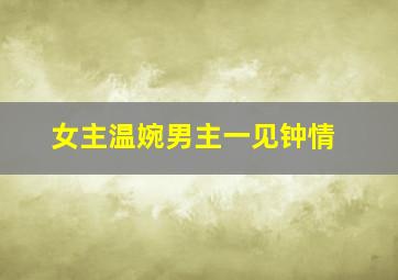 女主温婉男主一见钟情