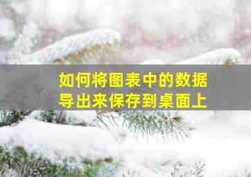 如何将图表中的数据导出来保存到桌面上