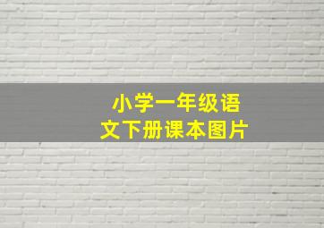 小学一年级语文下册课本图片