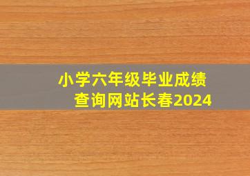 小学六年级毕业成绩查询网站长春2024