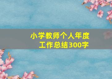 小学教师个人年度工作总结300字