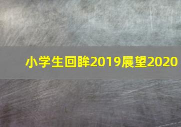 小学生回眸2019展望2020