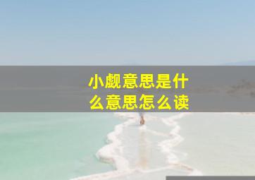 小觑意思是什么意思怎么读