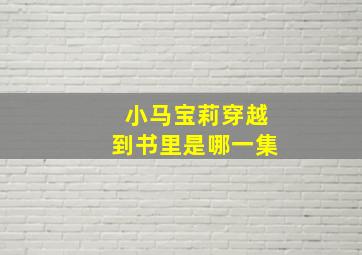 小马宝莉穿越到书里是哪一集