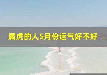 属虎的人5月份运气好不好