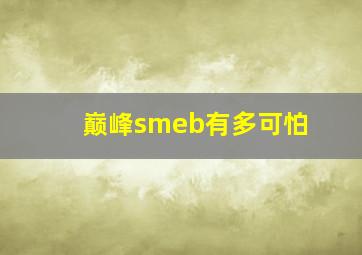 巅峰smeb有多可怕