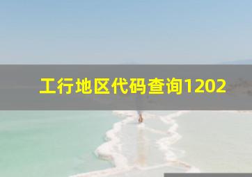 工行地区代码查询1202