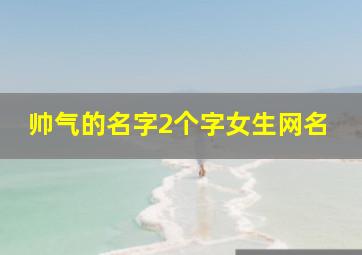 帅气的名字2个字女生网名