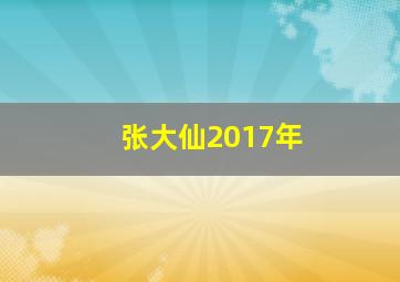 张大仙2017年