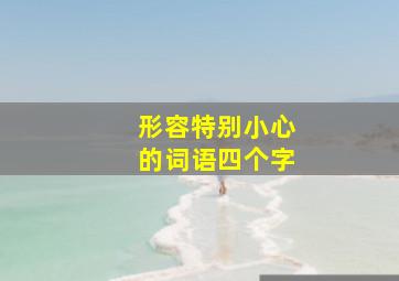 形容特别小心的词语四个字