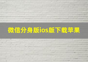 微信分身版ios版下载苹果