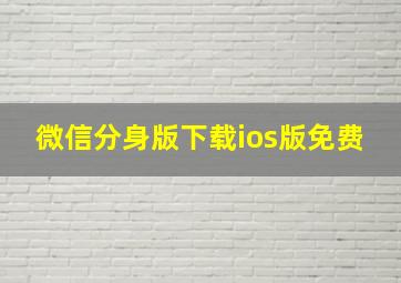 微信分身版下载ios版免费