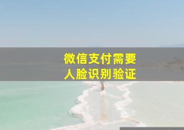 微信支付需要人脸识别验证