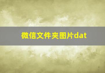 微信文件夹图片dat