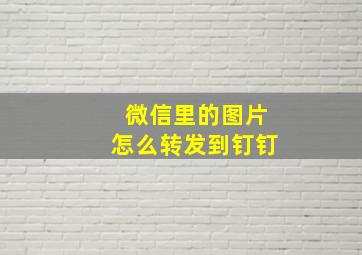 微信里的图片怎么转发到钉钉