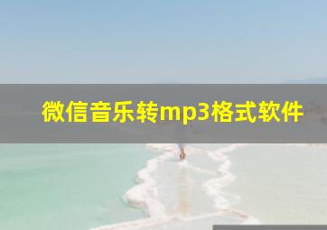 微信音乐转mp3格式软件