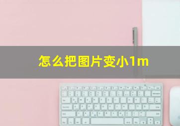 怎么把图片变小1m