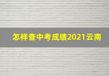 怎样查中考成绩2021云南