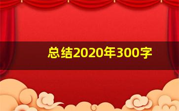 总结2020年300字