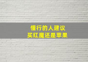 懂行的人建议买红魔还是苹果