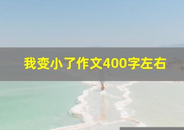 我变小了作文400字左右