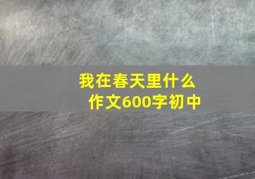 我在春天里什么作文600字初中