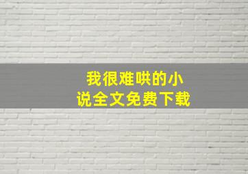 我很难哄的小说全文免费下载