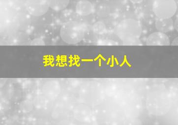 我想找一个小人