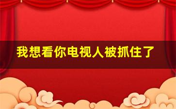 我想看你电视人被抓住了