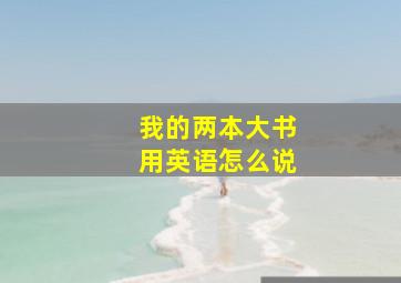 我的两本大书用英语怎么说