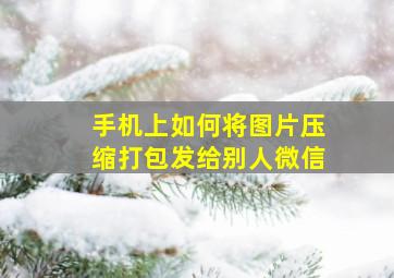 手机上如何将图片压缩打包发给别人微信