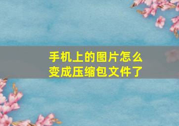 手机上的图片怎么变成压缩包文件了