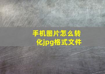 手机图片怎么转化jpg格式文件