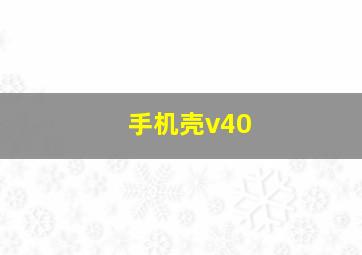 手机壳v40