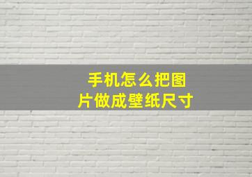 手机怎么把图片做成壁纸尺寸