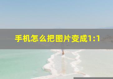 手机怎么把图片变成1:1