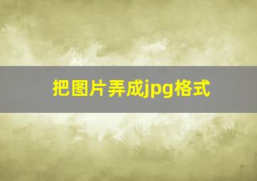 把图片弄成jpg格式