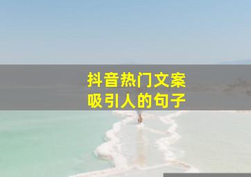 抖音热门文案吸引人的句子