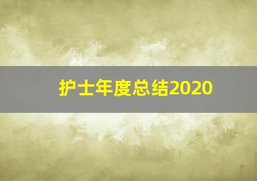 护士年度总结2020