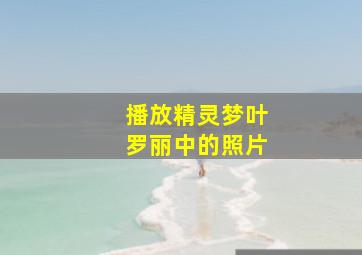 播放精灵梦叶罗丽中的照片